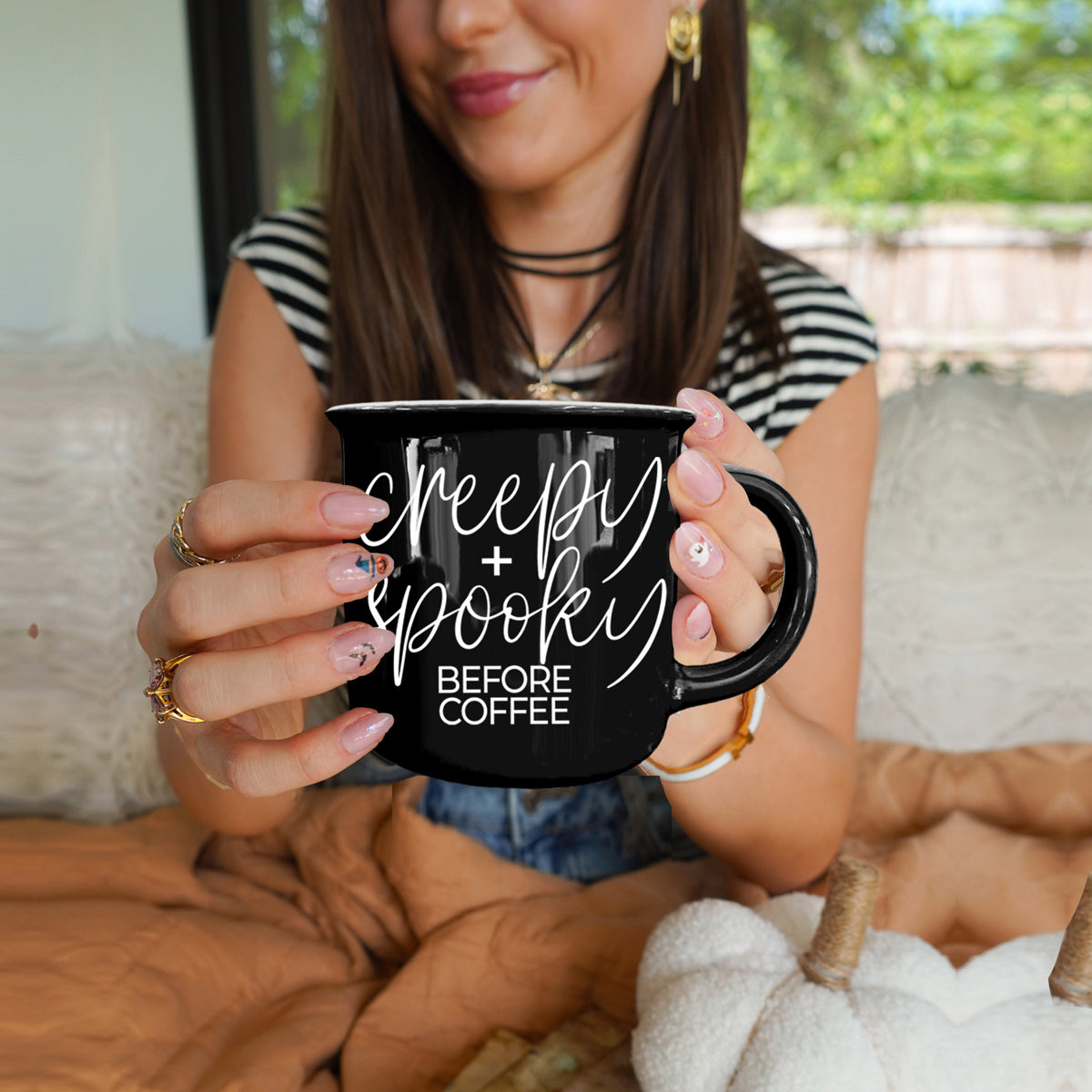 Halloween coffee gift
Spooky coffee lover present
Creepy morning person gift
Halloween barista mug
Spooky season coffee gift